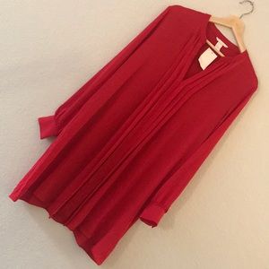 H&M Valentine’s Day chiffon pleated dress